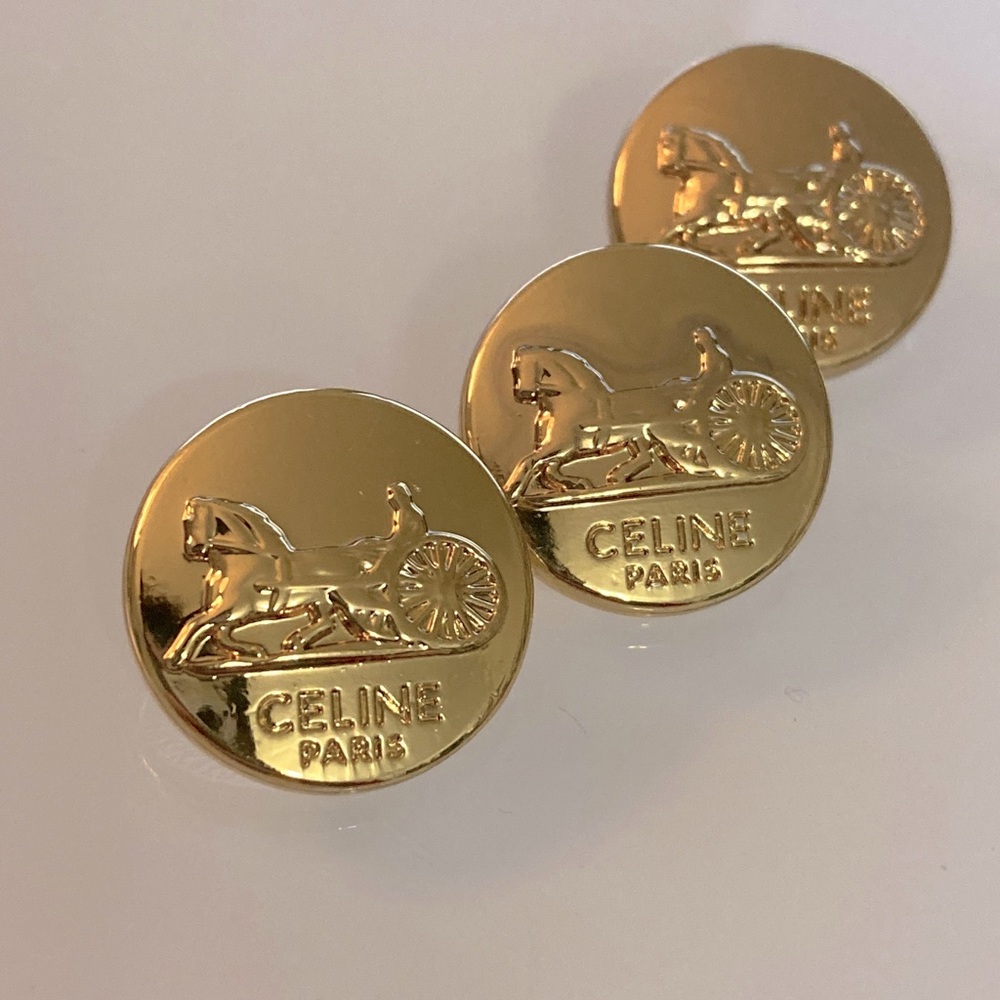 5 Auth Celine Buttons - Picture 4 of 5